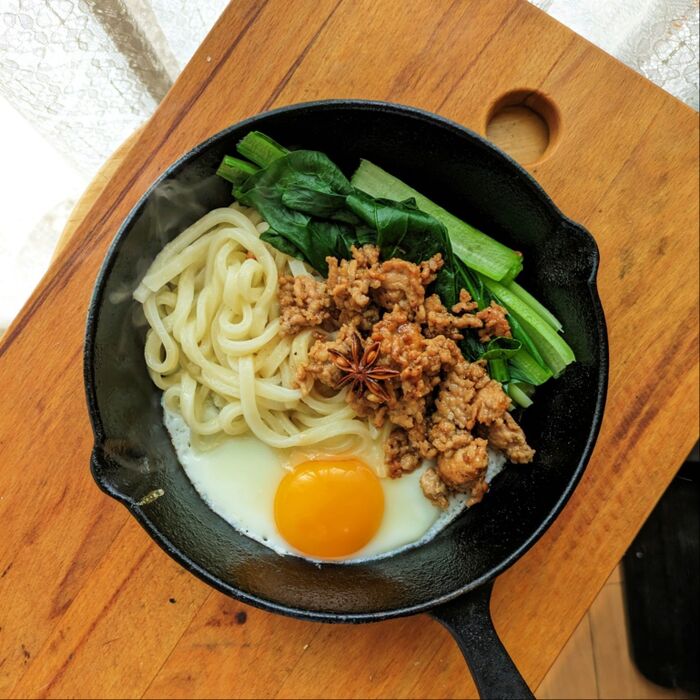 2度美味しいかも*魯肉風混ぜうどん