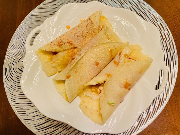 タバスコでピリッと包み焼き♪