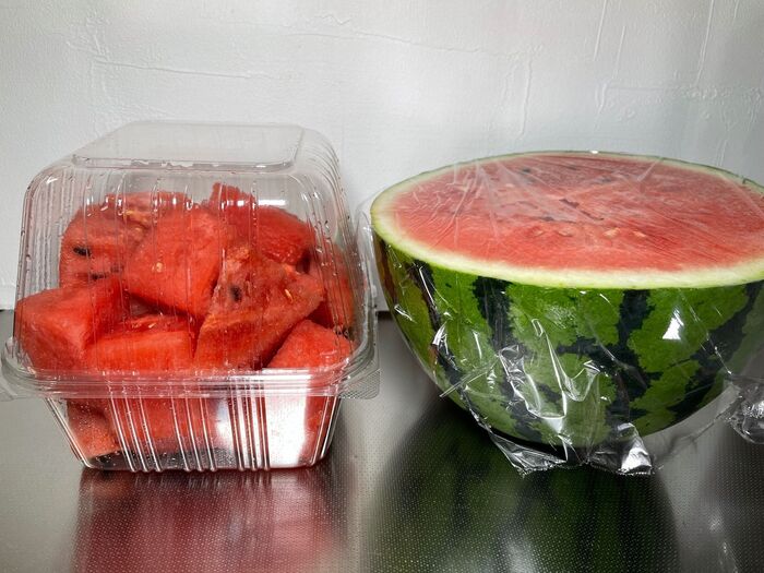 【4】 場所を取るスイカの保存に