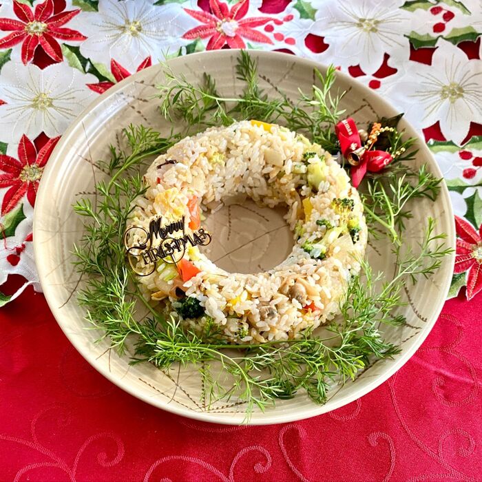 クリスマス風エンゼルチャーハン♪