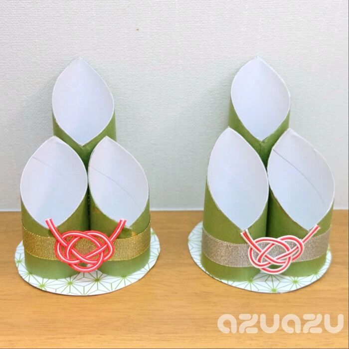 ペーパー芯でかんたん門松を作ろう♪