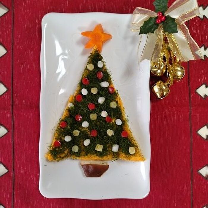 お手軽!卵焼きのクリスマスツリー