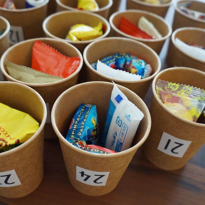 中身を詰めます