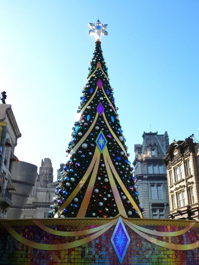 USJのクリスマスツリーは、とても綺麗でした♡