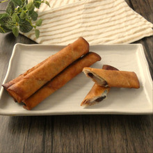 大満足スイーツ「あんこと餅の春巻き」