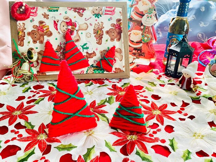 材料はたった2つで作るクリスマスオーナメント♪