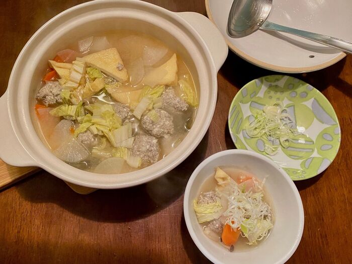 ふわふわ・熱々「さんまのつみれ鍋」