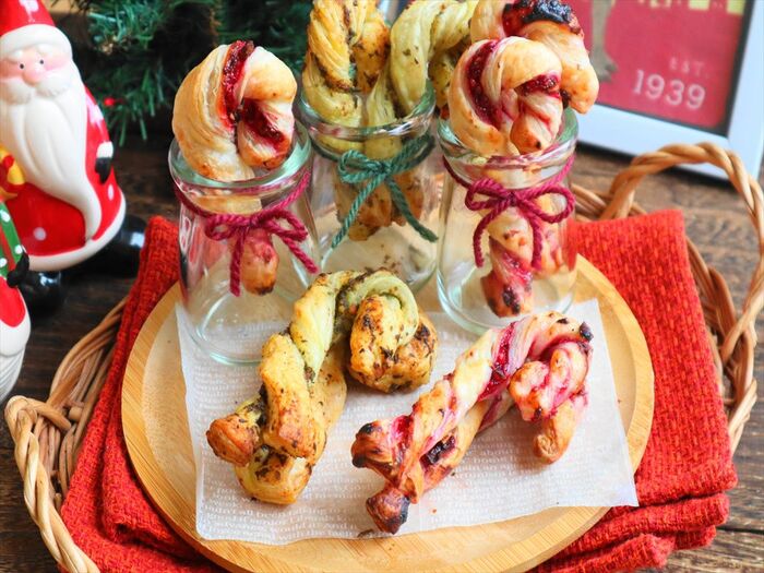 クリスマスのねじねじスティックパイ