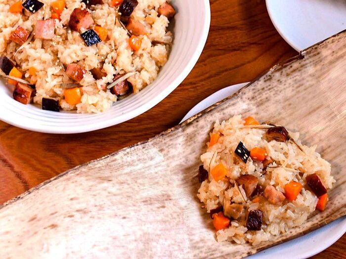 【中華おこわ】便利な野菜だし使用!