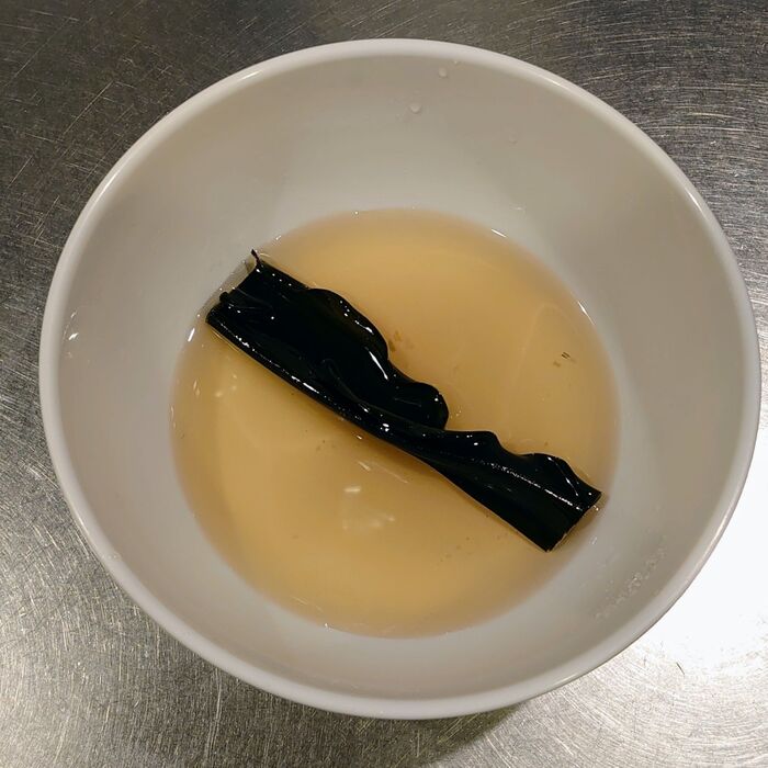レンチン1分後、再び撹拌