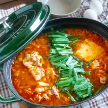 白菜と豆腐たっぷり♪スンドゥブ鍋ふうのお鍋♪