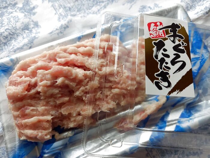 大好きなまぐろのたたきです♪