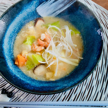 朝から栄養満点!お餅入りかき玉汁