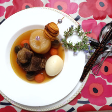 牛の角煮、ポトフ風a la mode