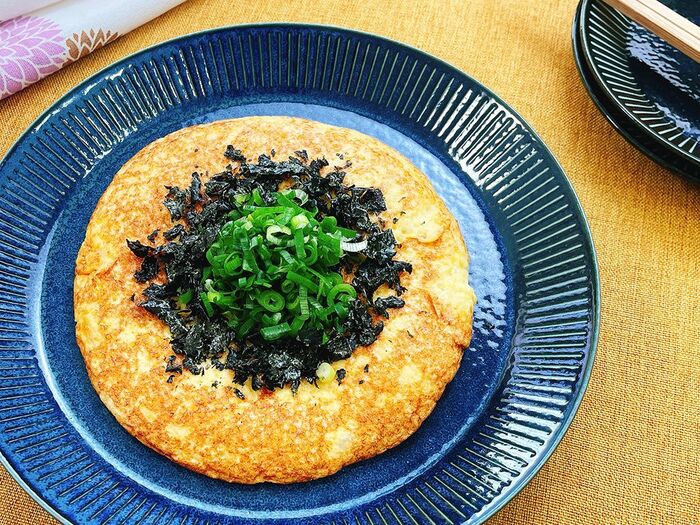 【長芋のふわふわ焼き】便利な野菜だし使用!