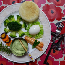 ブロッコリー農家さんが見たら泣いて喜ぶ、breakfast