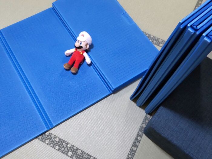 【防災グッズにも活用できる意外なもの】ニャンと畳めてコンパクト!地震時や避難場所で使えるー!