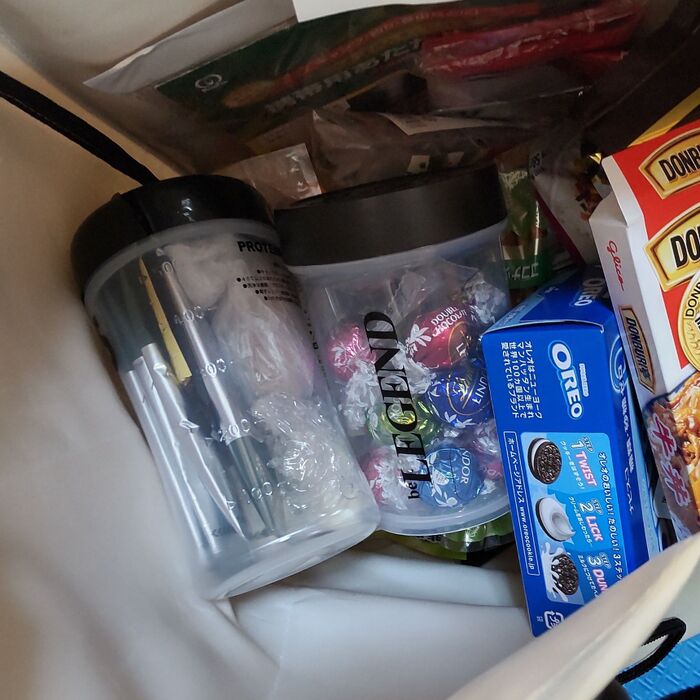 こまごましたものは、プロテインシェイカーに入れています。