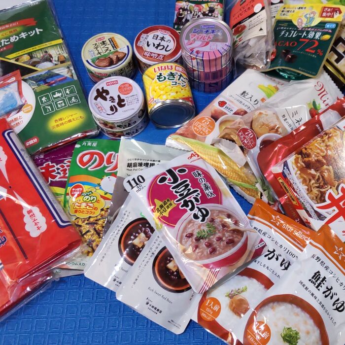 ほとんどの食材は、いつも食べなれている、家族の好きなものを用意しました。