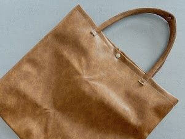 材料費330円也~【革トート】を100均資材でサクッと作っちゃいました