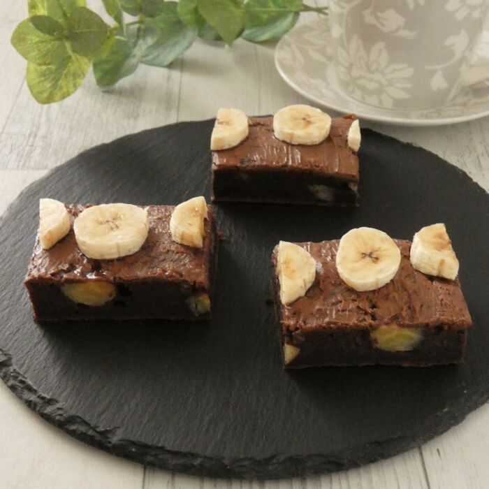 焼くまで10分!「バナナチョコケーキ」