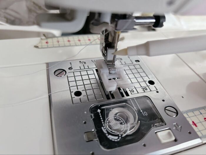 ミシンを革仕様に