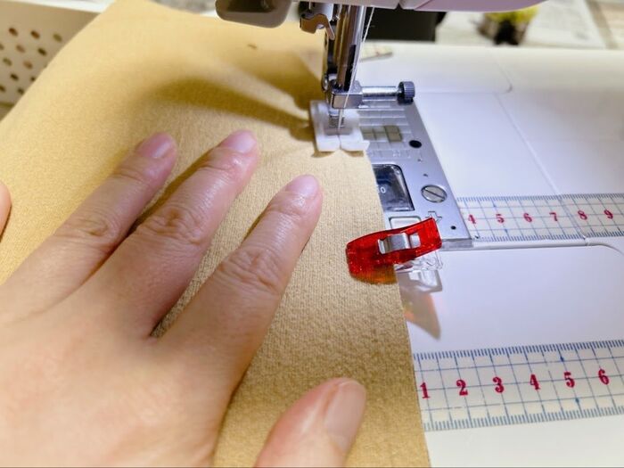 袋状に縫います