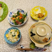 レンチンで簡単!小松菜たっぷり混ぜご飯♡