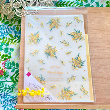 素敵な♡ミモザ柄のクリアファイル