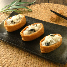 お弁当にピッタリ!「しらすと海苔のいなり寿司」