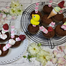 愛を込めて♡簡単レシピ!ホームメイド串マシュマロカップケーキ♪