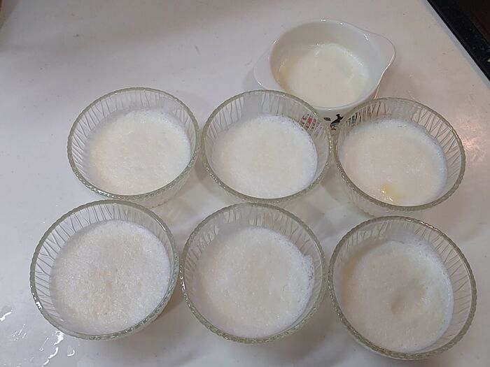 材料3つ!ホワイトチョコのミルクプリン。