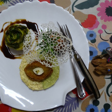 今世紀初…鮑のフライ、肝アボカドパイ添え