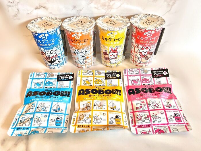 おもちゃ屋さんや文具店で見かけたことがある"あの柄"のお菓子やドリンク!?