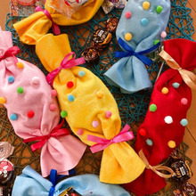 100均フェルト&デコボールで、10分でできる!手作りキャンディポーチ(^○^)