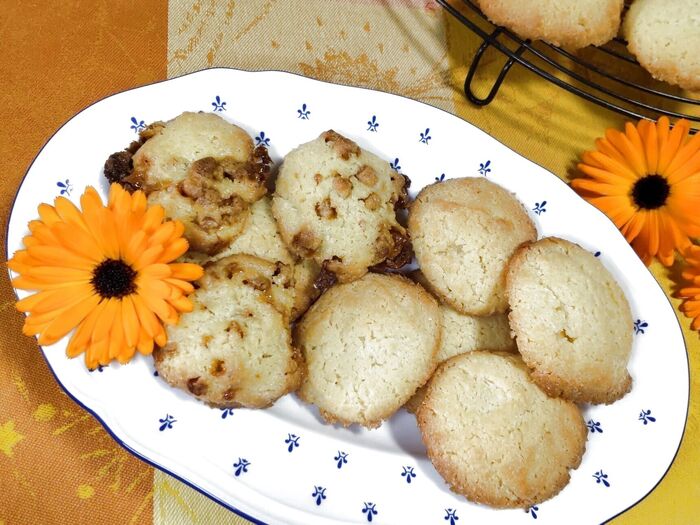 手間なし、型なし、中はしっとりリッチな味!アーモンドクッキー&アーモンドキャラメルクッキー