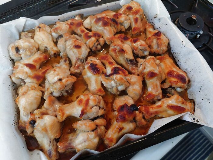 調味料は焼肉のタレだけ!簡単照り焼きチキン。