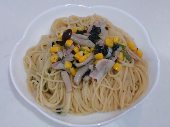 包丁&まな板不要!ワンパン和風パスタ