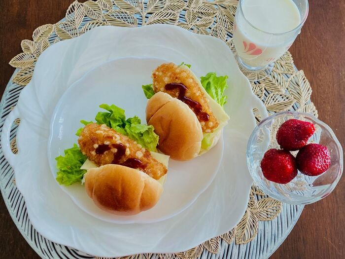手間どろぼう!人気のお惣菜「カリカリささみフライ」を使ってランチタイム