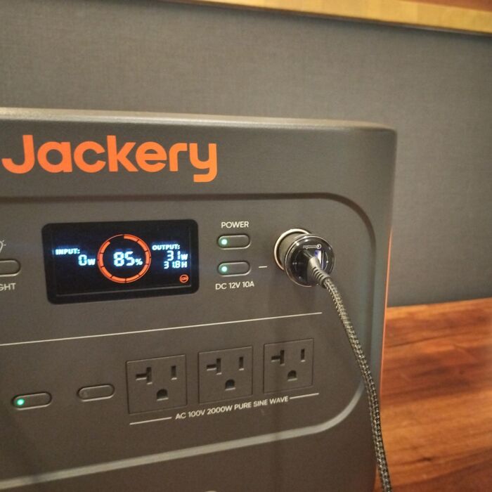 シガーソケットも使えます