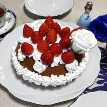 炊飯器で生地を焼くのはおまかせ!ラクチン!苺と餡のショートケーキどら焼き♪