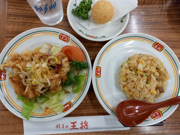 お好きをジャストサイズで色々味わえる♪【王将】気分も大満足♪