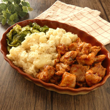 フライパン1つでおかず3品完成「鶏肉のデミグラソース炒め&ポテサラ&野菜炒め」