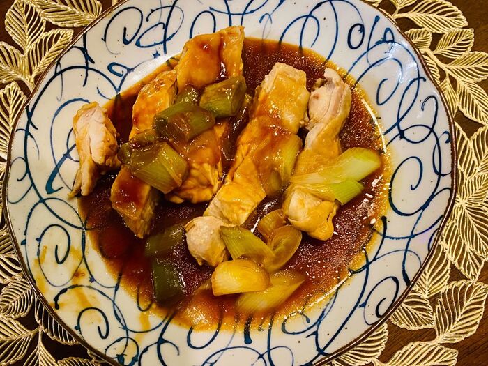 レンジ圧力調理!鶏もも肉とねぎの香ばし醤油でご飯がすすむ♡