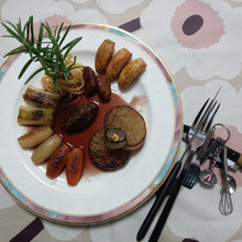 steak de radis japonais 〜大根のステーキ、彩り野菜とトリュフを添えて〜