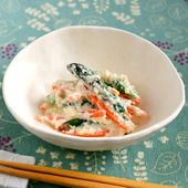 【アスパラの白和え】便利な野菜だし使用!
