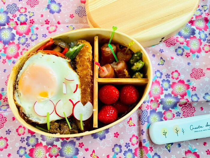グンと高見え!ラディシュでチューリップ弁当