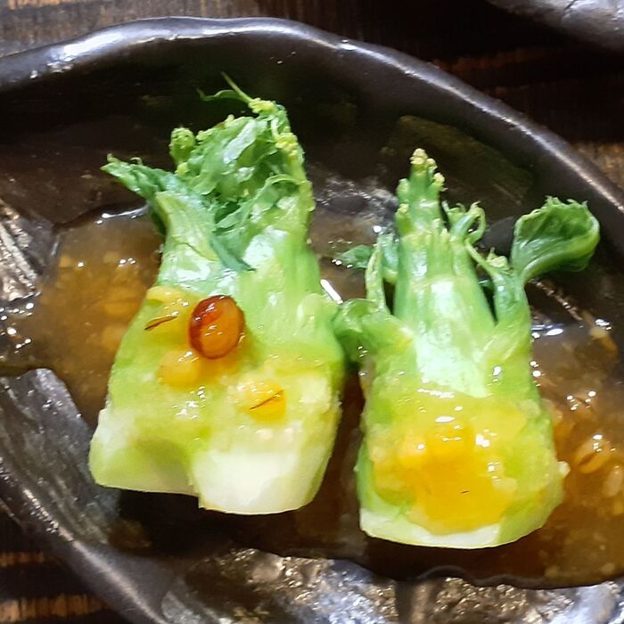この野菜、ご存知ですか?新食感!春蕾!前菜5品!生でも加熱しても美味しい!