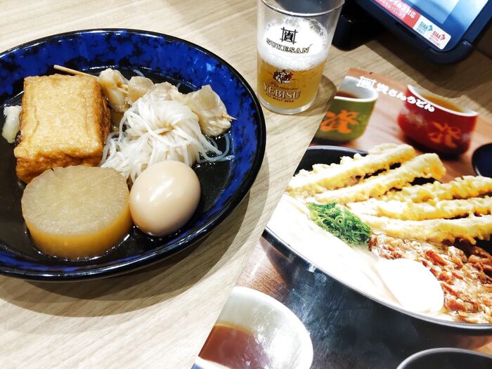 お得な「おでんセット」もシェアして食べることに!