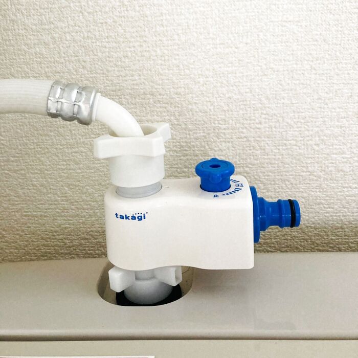 便利グッズ発見!洗濯機の給水部分に取付けると…